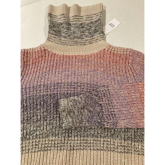 Gap Soft Marled Knit Cotton Sweater.Long sleeves.Turtleneck. Medium. MSRP$64.99 - Picture 4 of 5